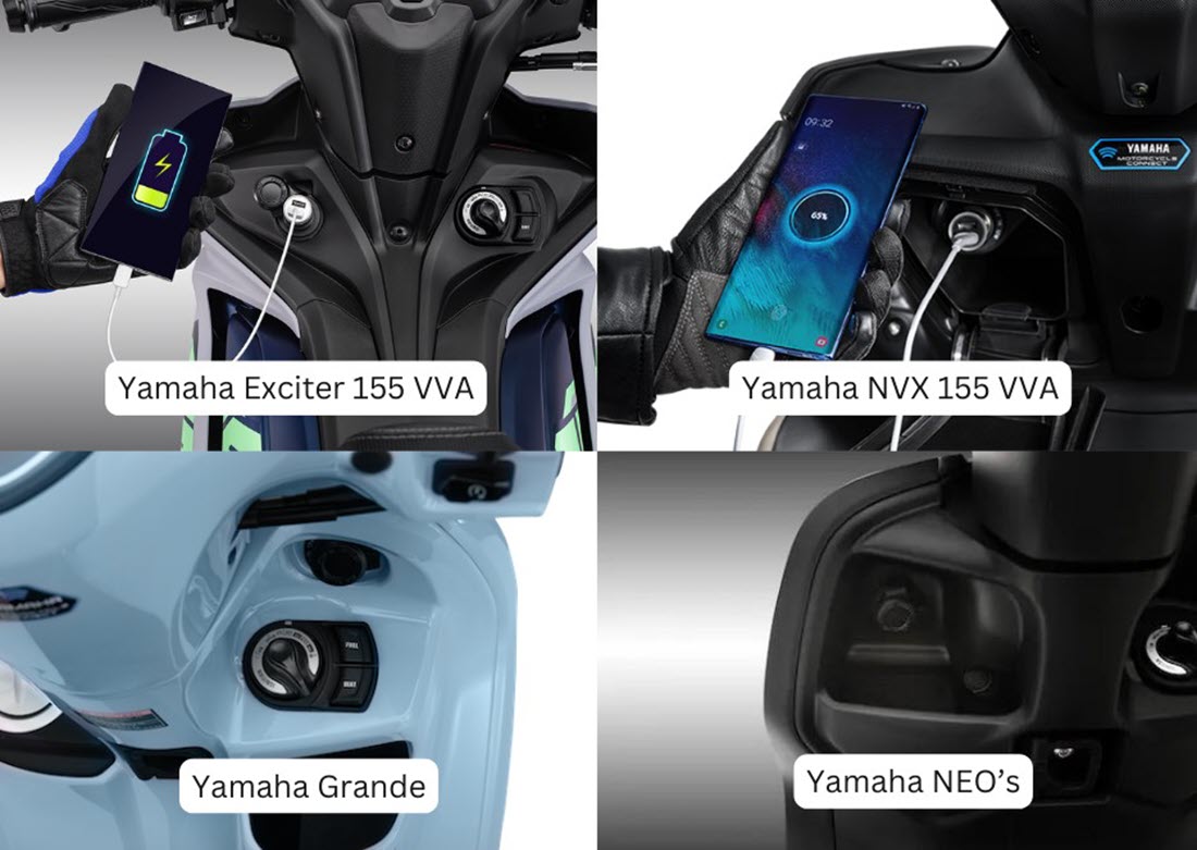 có nên gắn sạc điện thoại trên xe máy