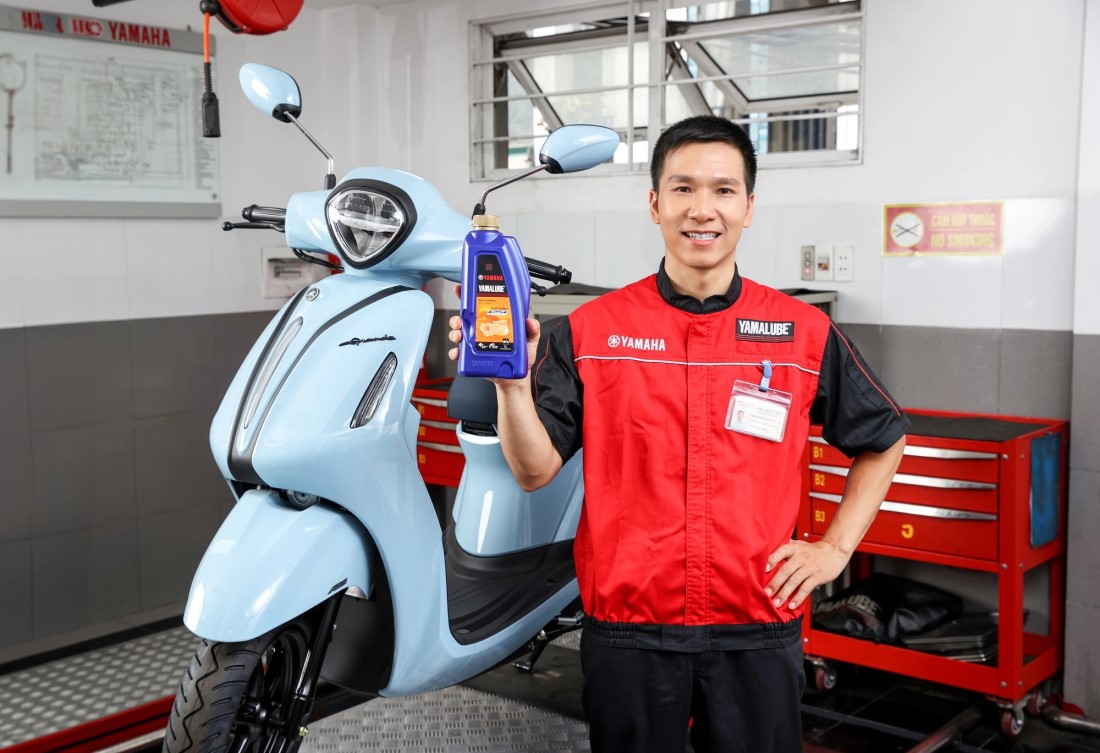 thay nhớt xe tay ga tại Yamaha
